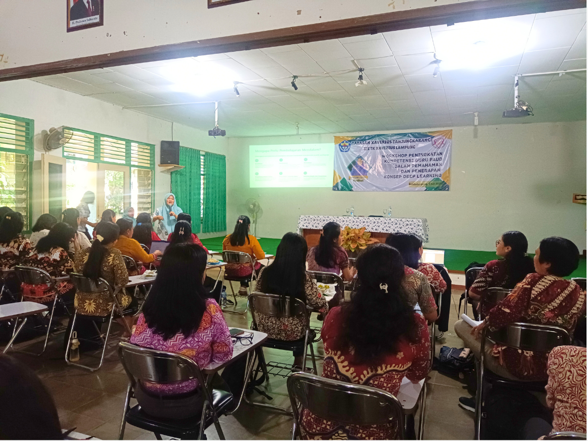 GURU TK XAVEWAY IKUTI WORKSHOP PENDEKATAN DEEP LEARNING